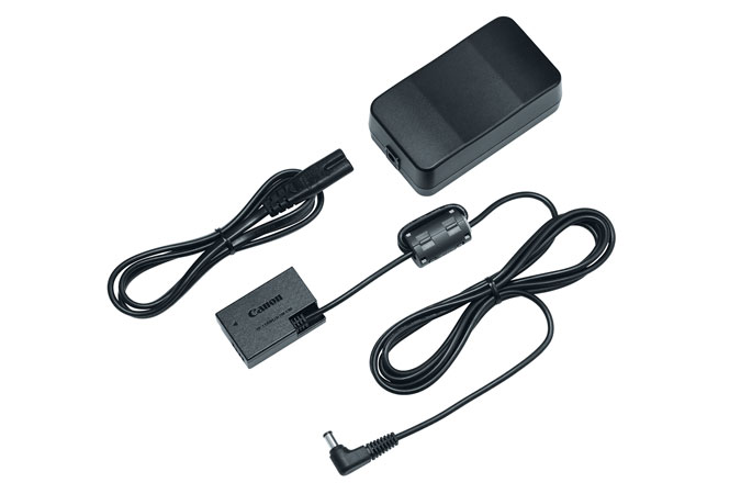 A Canon ACK-E18 AC Adapter kit for the Rebel T6i.