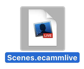 Figure: An Ecamm Live Scenes File