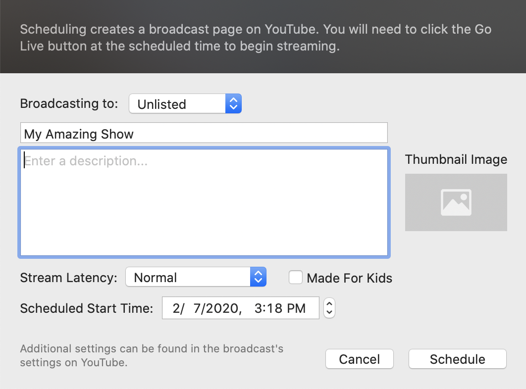 Broadcasting To Youtube Ecamm Live User Guide